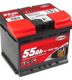Batteria auto 55ah 12v 480a polo positivo destro cassetta l1
