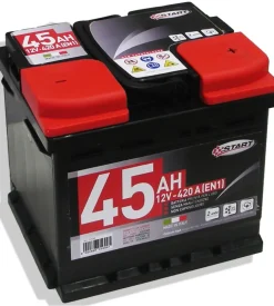 Batteria auto 45ah 12v 420a polo positivo destro cassetta l1