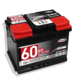Batteria auto 60ah 12v 540a polo positivo sinistro cassetta l2