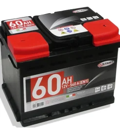 Batteria auto 60ah 12v 540a polo positivo destro cassetta l2