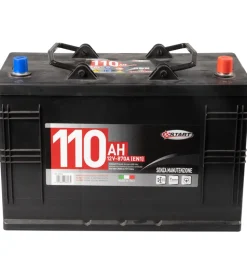 Batteria per autocarro e trattori 110ah 12v 750a polo positivo destro