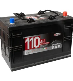 Batteria per autocarro e trattori 110ah 12v 750a polo positivo destro