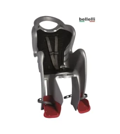 Bellelli seggiolino bici posteriore mr fox argento con b-fix