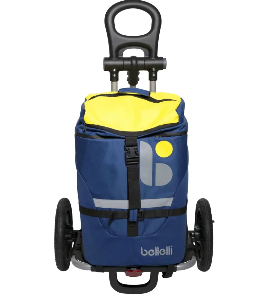 Borsa per bici bellelli "b-tourist" blu/giallo, portata massima 25 kg