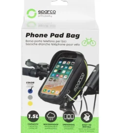 Borsa porta cellulare per bici sparco in microfibra, 19x11x5,5 cm