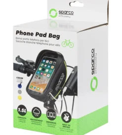 Borsa porta cellulare per bici sparco in microfibra, 19x11x5,5 cm