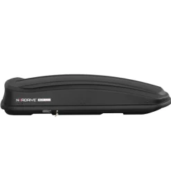 Box tetto per auto 530 litri in abs nero goffrato - n60019