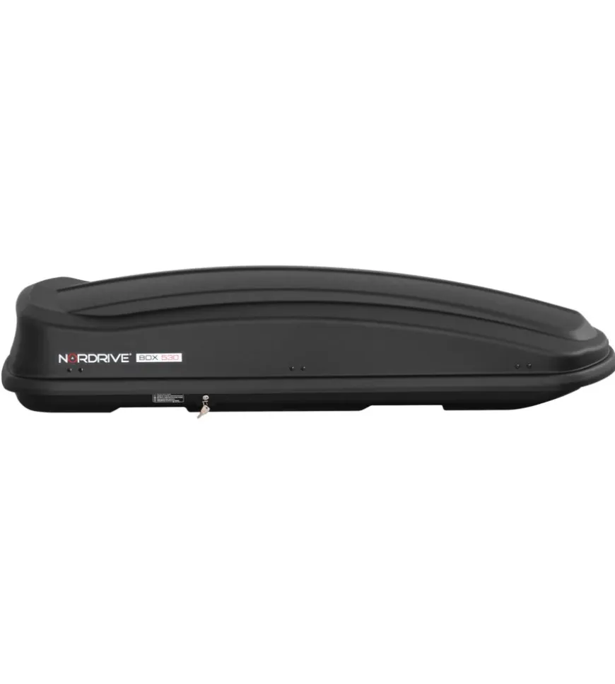 Box tetto per auto 530 litri in abs nero goffrato - n60019