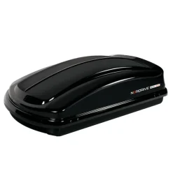 Box tetto per auto 330 litri  in abs nero lucido - n60002