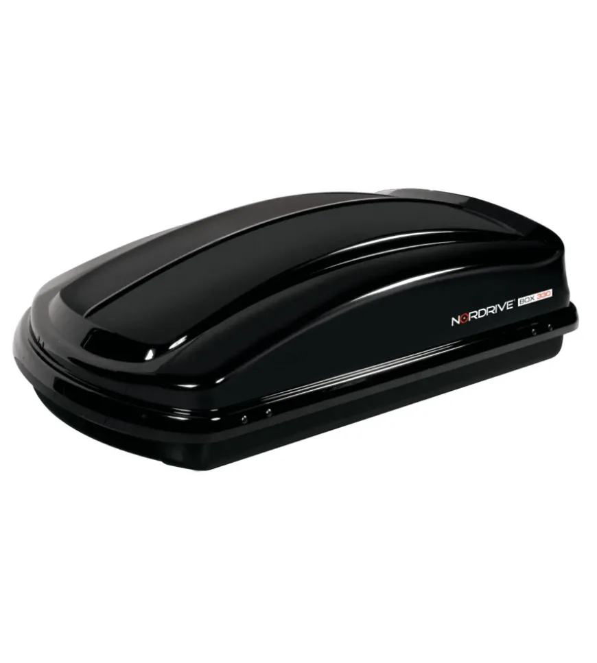 Box tetto per auto 330 litri in abs nero lucido - n60002