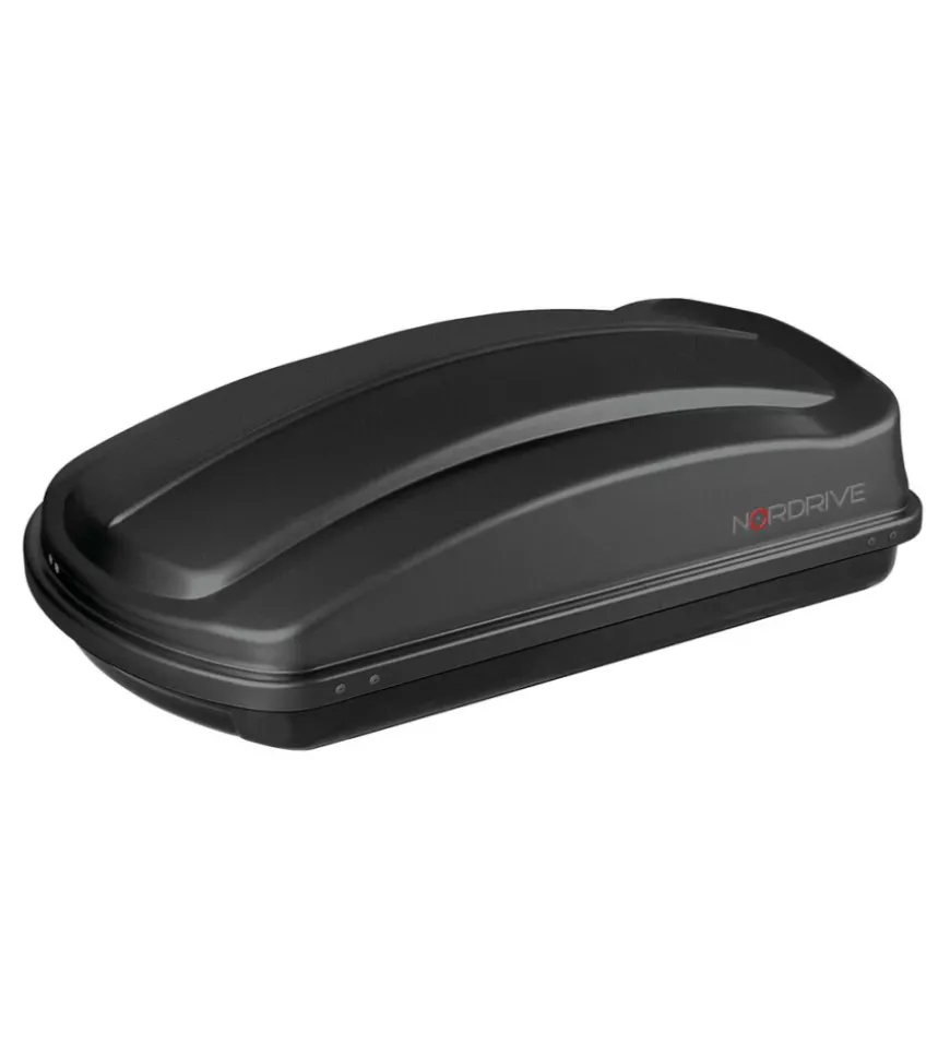 Box tetto per auto nordrive 333 litri in abs nero goffrato - n60033
