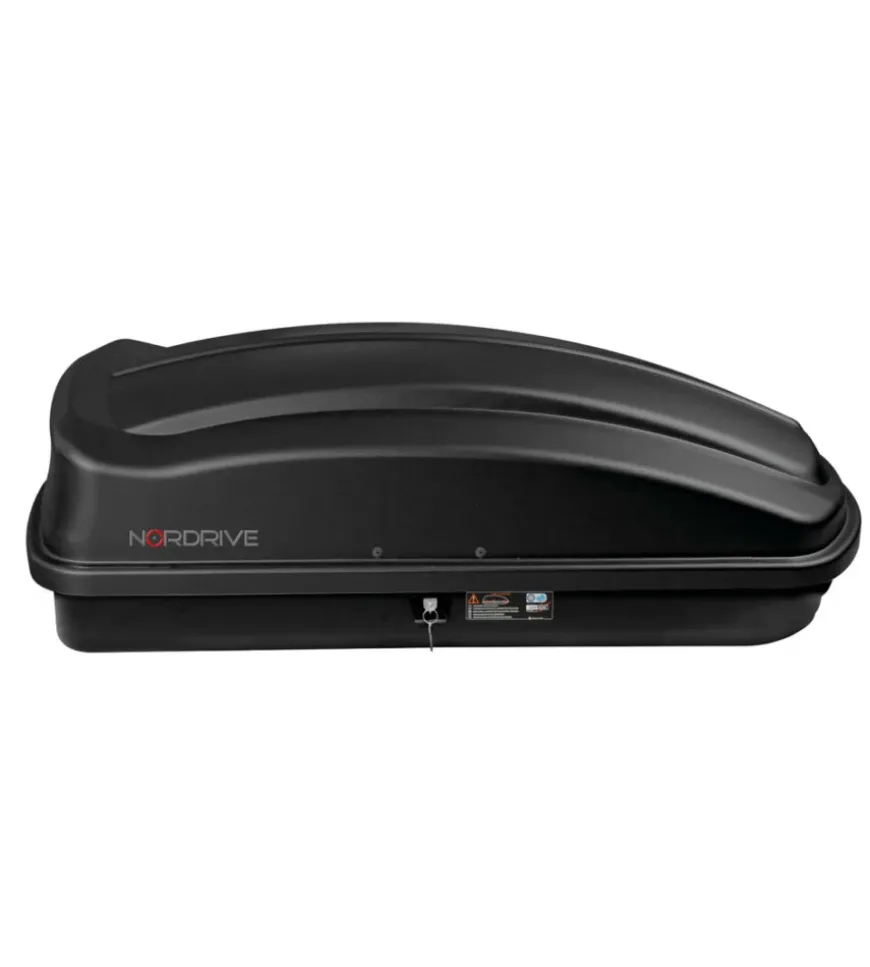 Box tetto per auto nordrive 333 litri in abs nero goffrato - n60033