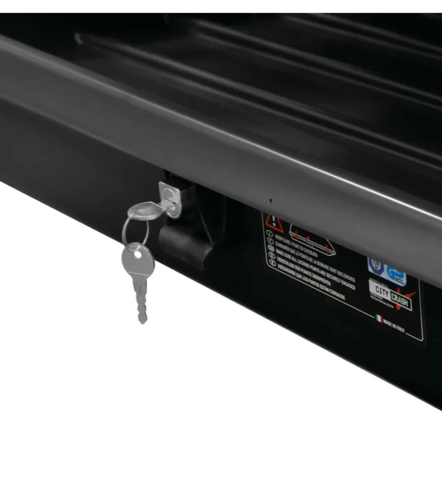 Box tetto per auto nordrive 333 litri in abs nero goffrato - n60033