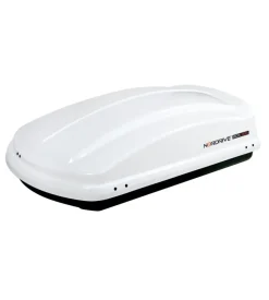 Box tetto per auto nordrive 330 litri in abs bianco lucido - n60003
