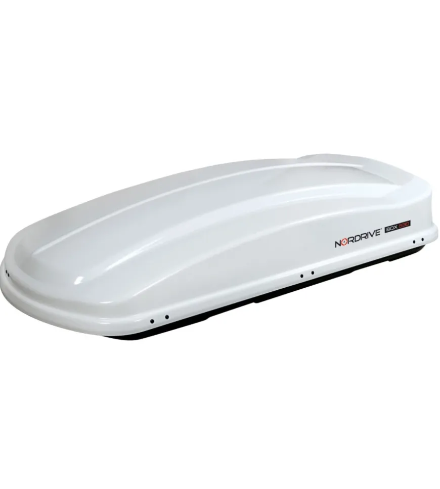 Box tetto per auto nordrive 530 litri in abs argento lucido - n60021