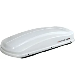 Box tetto per auto nordrive 430 litri in abs bianco lucido - n60013
