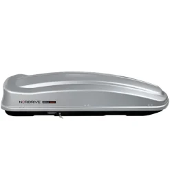 Box tetto per auto nordrive 530 litri in abs grigio goffrato - n60020