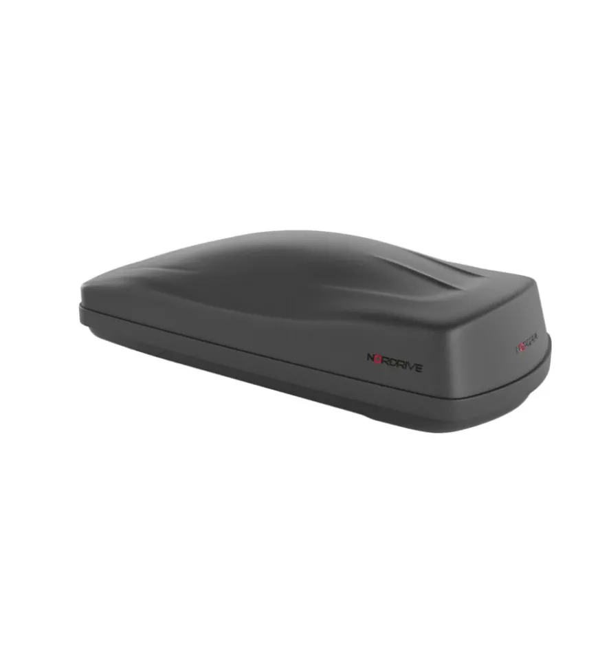 Box tetto per auto nordrive 400 litri in abs nero goffrato - n60040