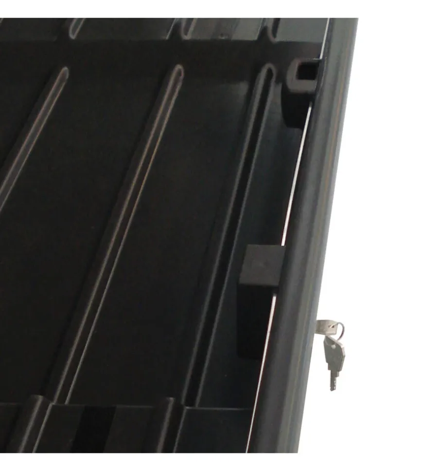 Box tetto per auto nordrive 330 litri in abs grigio goffrato - n60000