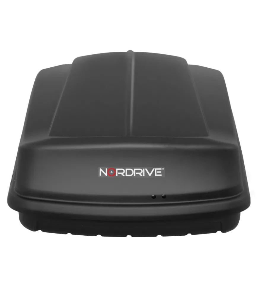 Box tetto per auto nordrive 330 litri in abs nero goffrato - n60004