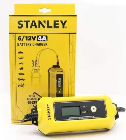 Caricabatterie mantenitore di carica per auto e moto stanley