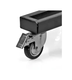 Carrello porta cerchi e pneumatici lampa con supporto ad asta, portata massima 100 kg - 15957
