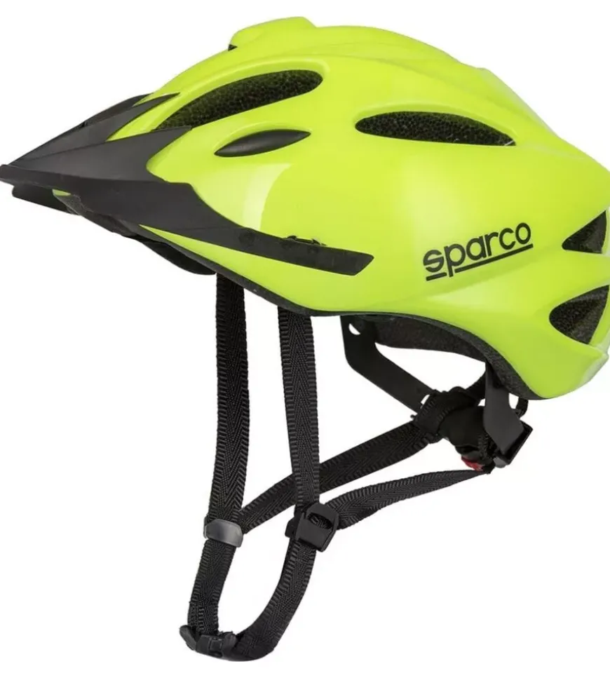 Casco bici sparco giallo, tg l