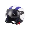 Casco moto sparco "sp501" bianco/blu, tg xl