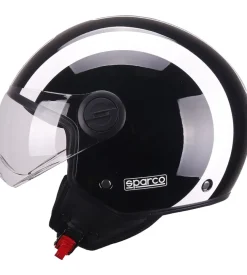 Casco moto sparco sp601 nero/bianco tg.s