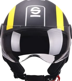 Casco moto sparco sp601 nero/giallo tg.m