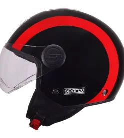 Casco moto sparco sp601 nero/rosso tg.xl