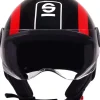 Casco moto sparco sp601 nero/rosso tg.l