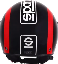 Casco moto sparco sp601 nero/rosso tg.m