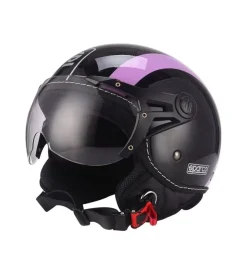 Casco moto sparco "sp501" nero/viola, tg xl