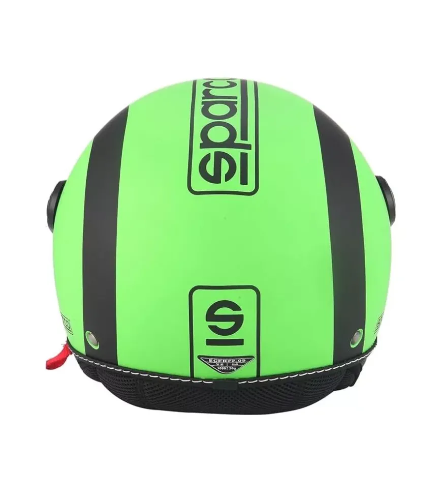 Casco moto sparco "sp501" verde fluo, tg xl