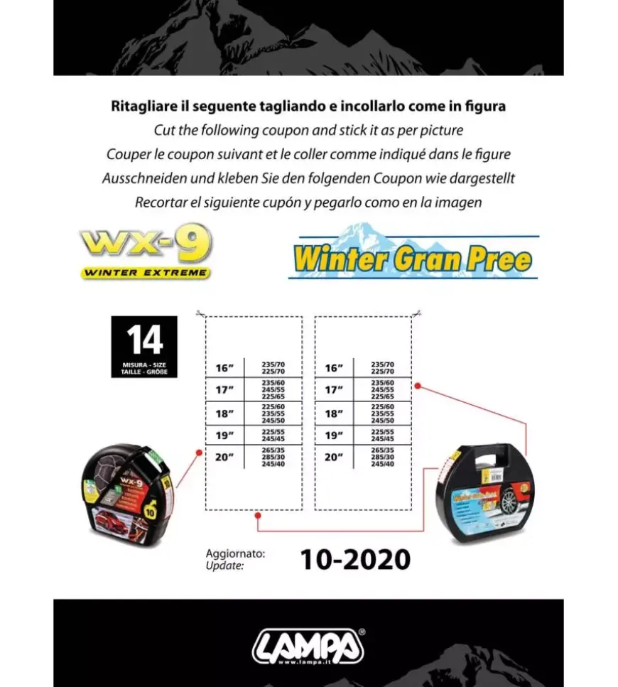 Catene da neve autovetture wx-9 - winter gran pree 14 winter gran pree gp02071