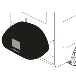 Copertura per portabici camper e roulotte nordrive 145x70x120 cm - n60059