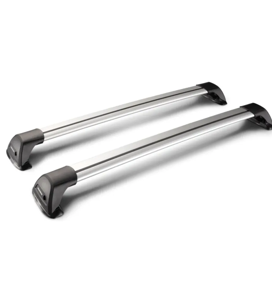 Coppia barre auto portatutto telescopiche in alluminio - 90 cm y8050179