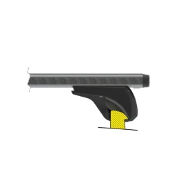 Coppia barre portatutto in alluminio silenzio in-rail - s - 108 cm  n15104
