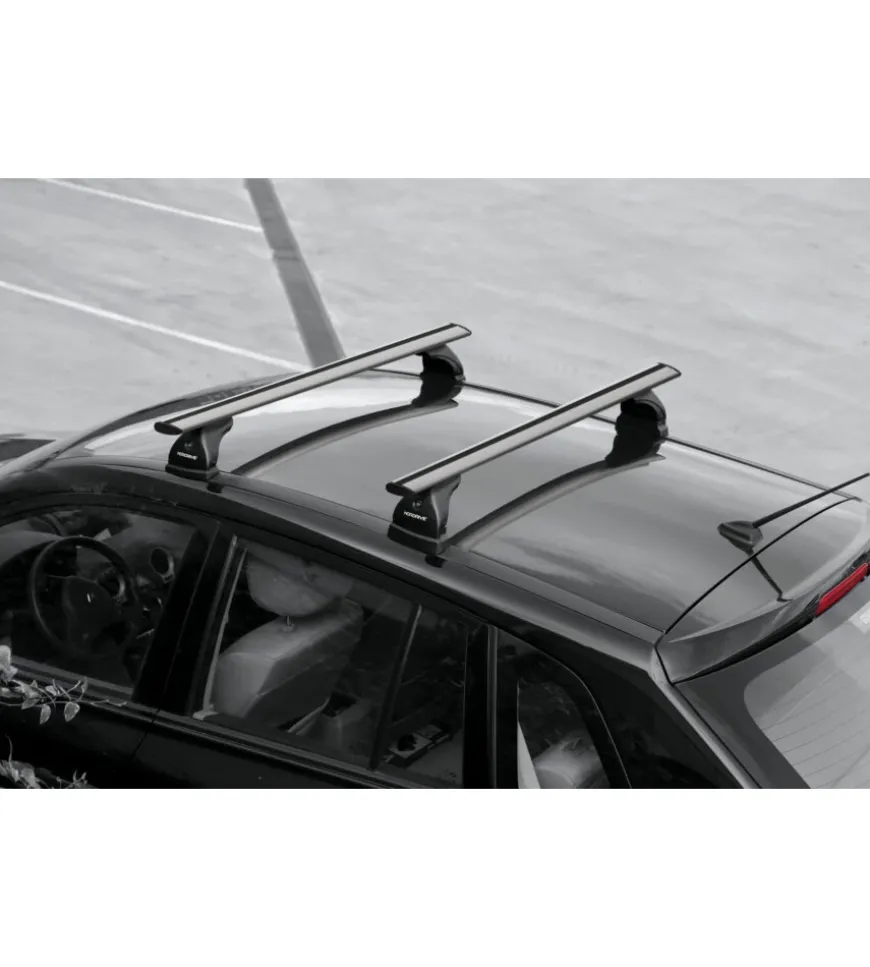 Coppia barre portatutto in alluminio silenzio - m - 120 cm n15085
