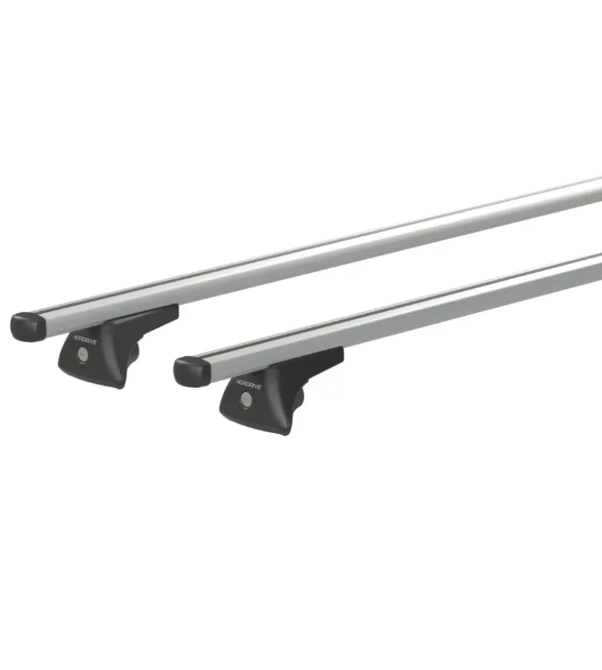 Coppia barre portatutto in alluminio nowa - l - 127 cm n15066