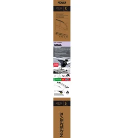 Coppia barre portatutto in alluminio nowa - s - 108 cm n15064