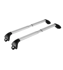 Coppia barre portatutto snap-fit alu telescopiche in alluminio - mis. 1 - 80÷111 cm  n15011