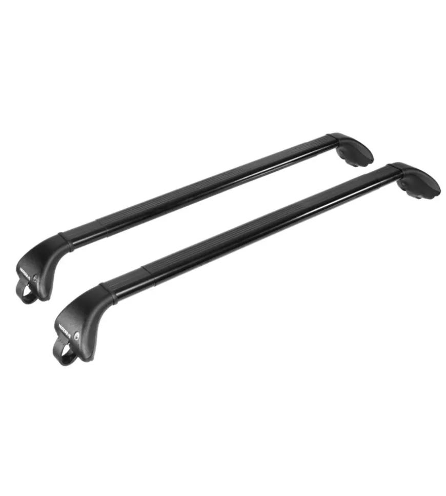 Coppia barre portatutto snap-fit steel telescopiche in acciaio - mis. 2 - 100÷136 cm n15012