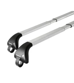 Coppia barre portatutto snap-fit alu telescopiche in alluminio - mis. 2 - 100÷136 cm  n15013