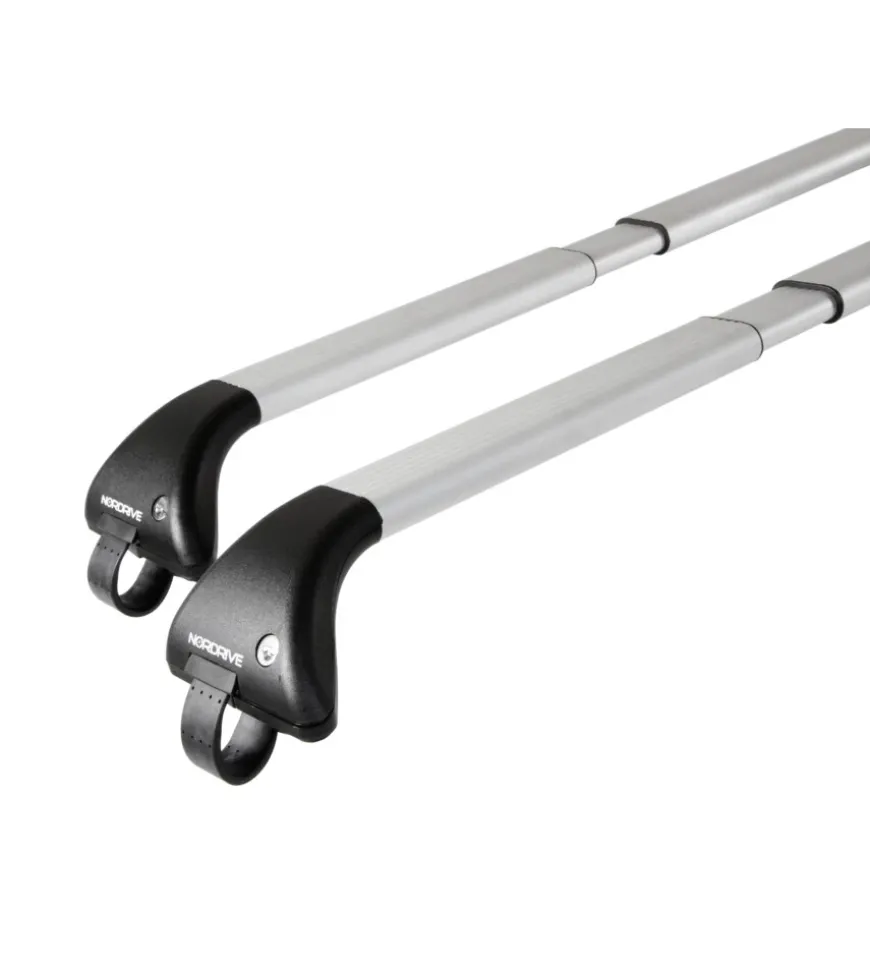 Coppia barre portatutto snap-fit alu telescopiche in alluminio - mis. 2 - 100÷136 cm n15013