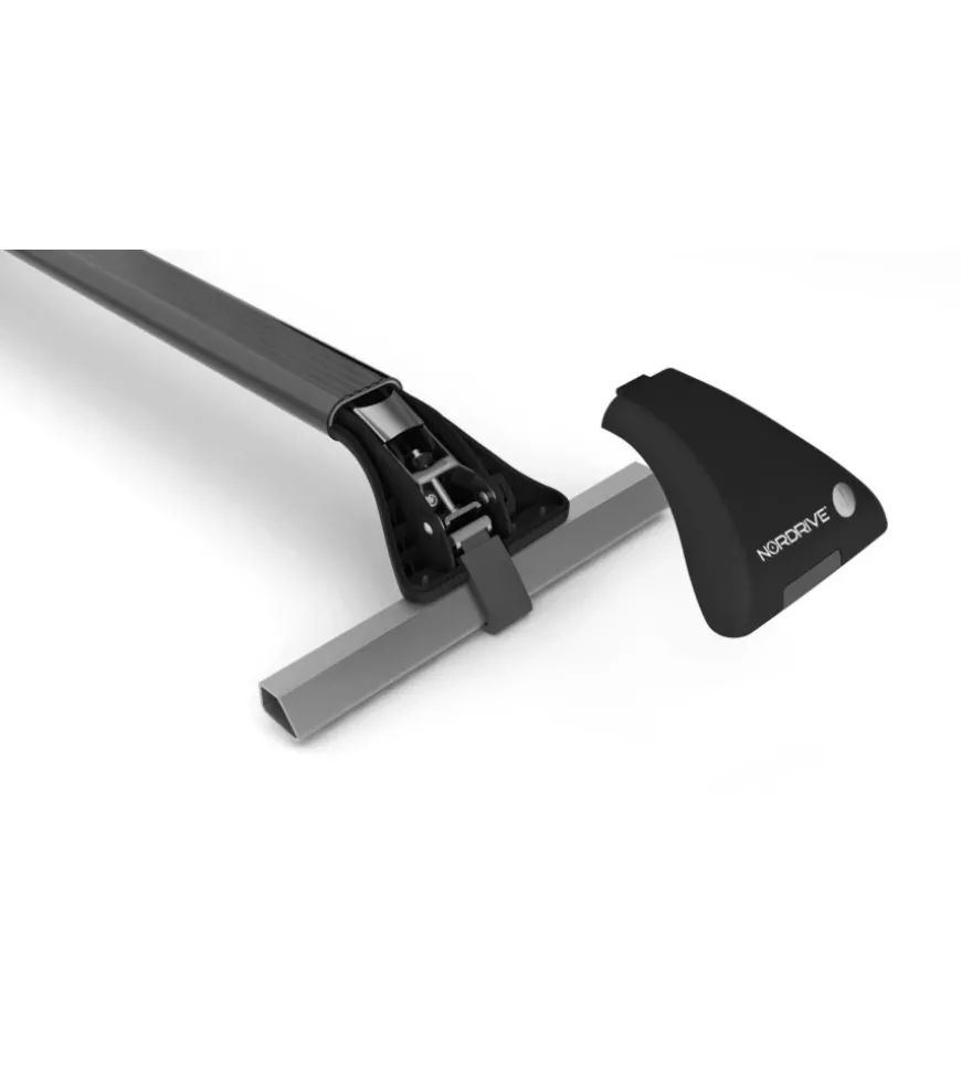 Coppia barre portatutto snap-fit steel telescopiche in acciaio - mis. 1 - 80÷111 cm n15010