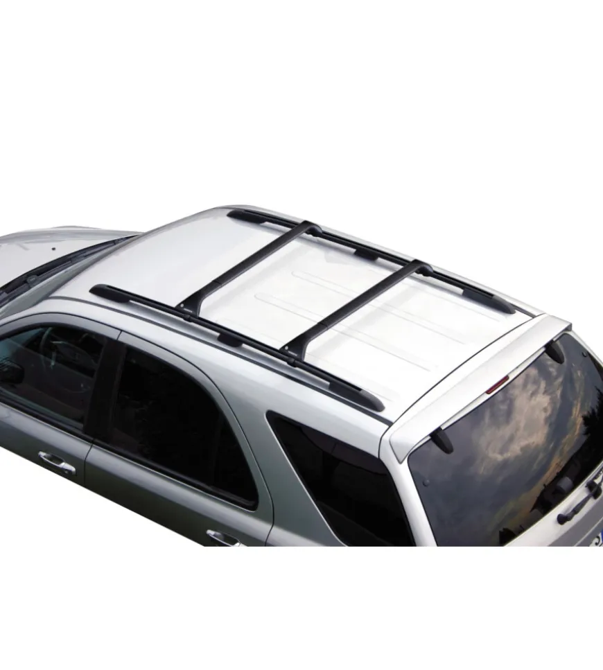 Coppia barre portatutto snap-fit steel telescopiche in acciaio - mis. 1 - 80÷111 cm n15010