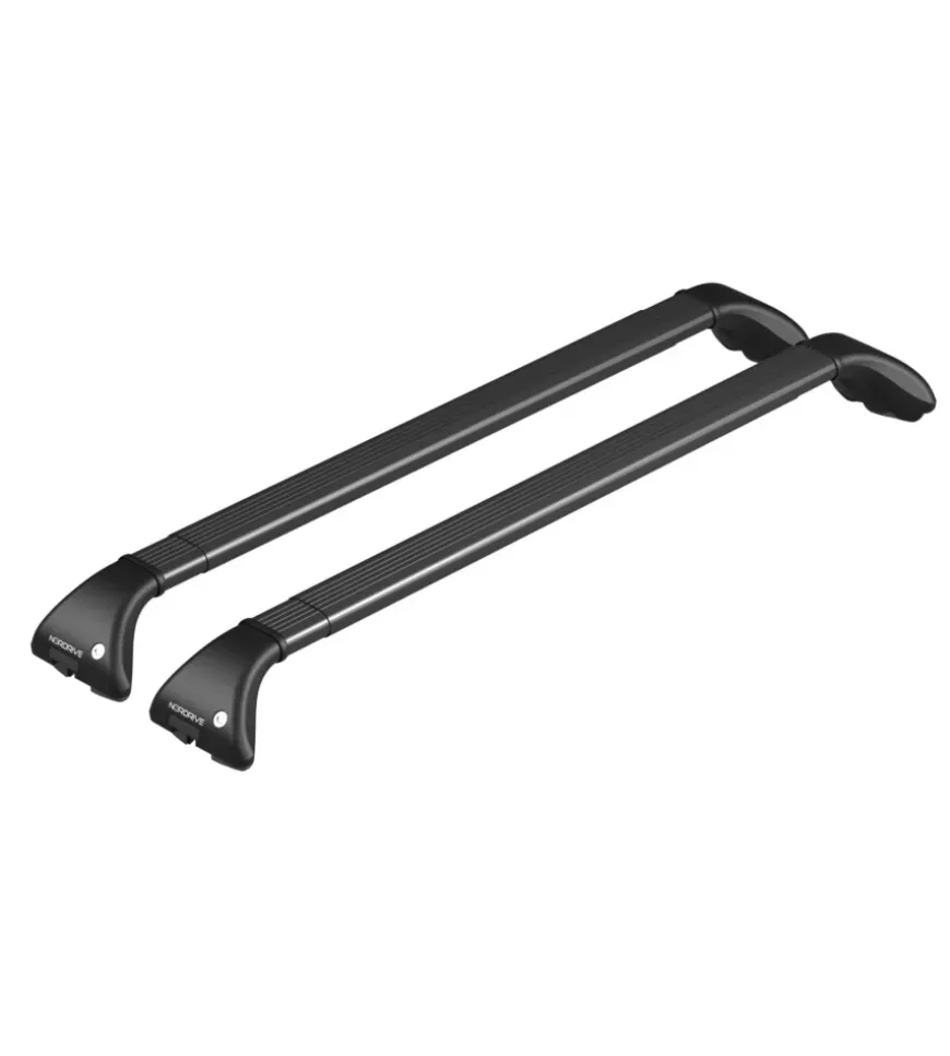 Coppia barre portatutto snap steel telescopiche in acciaio - l - 100÷136 cm n15016