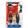 Coppia frecce carbon "arrow" arancio  90093